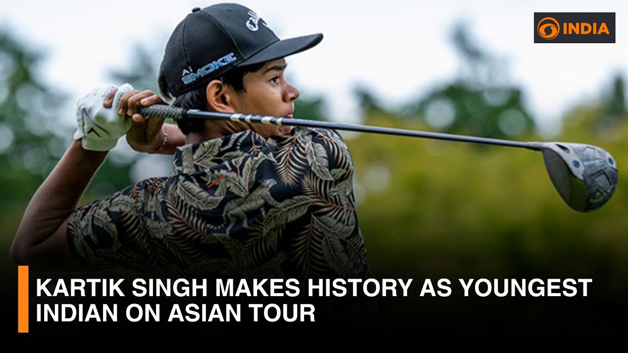 DD India Exclusive: Kartik Singh Makes History as Youngest Indian on Asian Tour