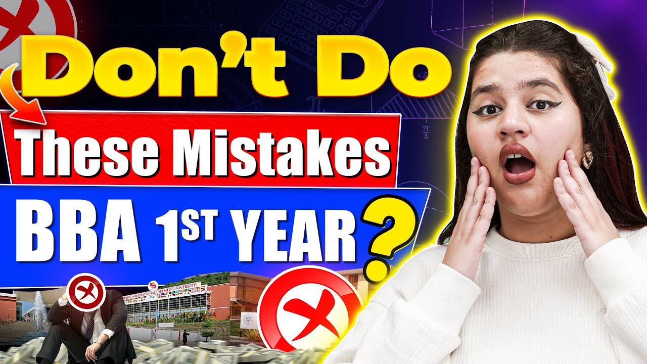 😰Don’t Do These 5 Mistakes in BBA 1st Year ❌ Best Tips & Advice to BBA Students #BBA #BBACourse