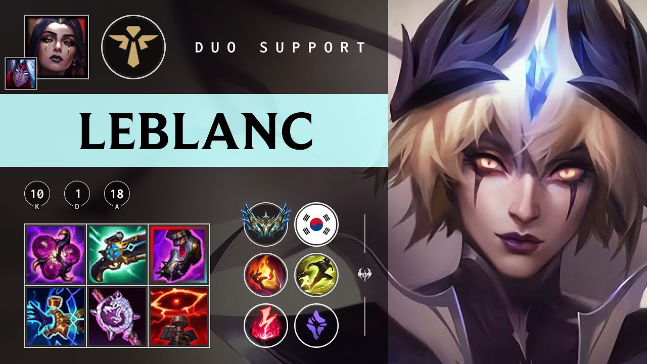 LeBlanc Support vs Janna - KR Challenger Patch 25.24