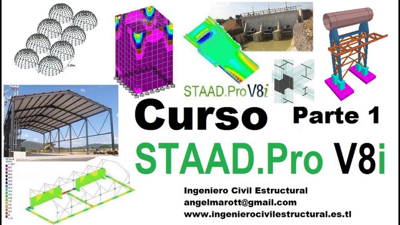 Curso Staad Pro V8i Parte 1 de 9 desde cero para principiantes #staadpro #staadprov8i