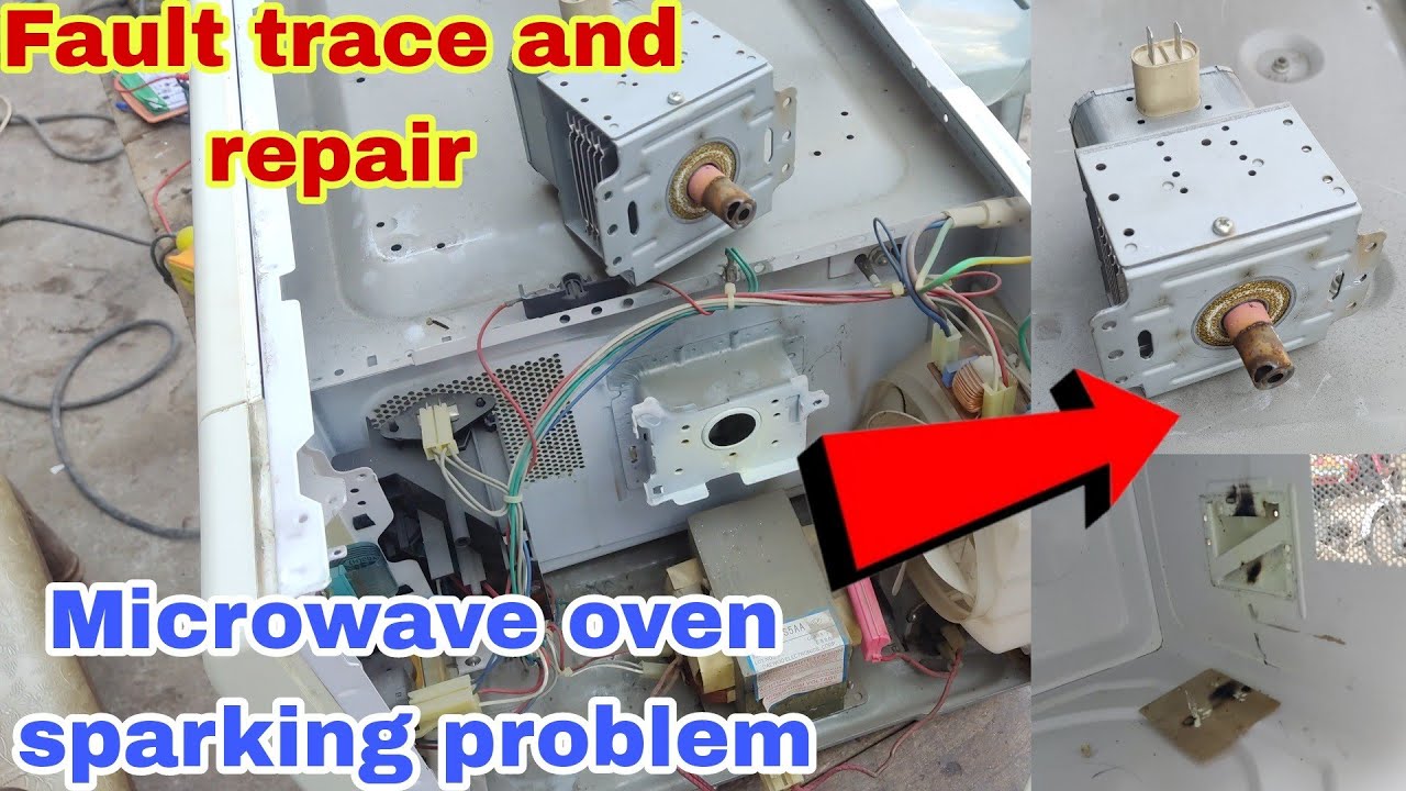 Microwave oven electric gun sparking repair & Repair Sparking Problem Inside at home in Urdu/Hindi