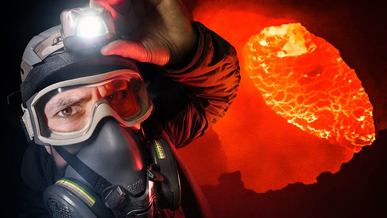 Dans un volcan en activité