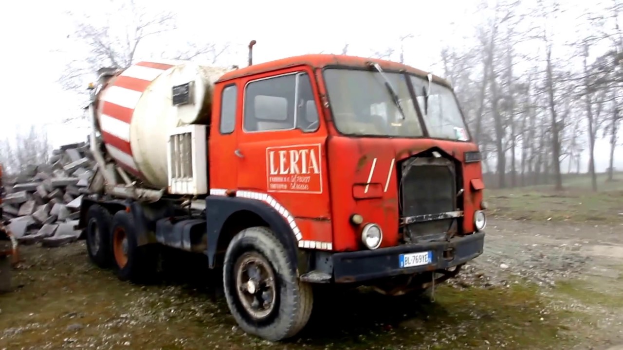 un vecchio FIAT 693 betoniera ancora un simbolo in un impianto calcestruzzi ... dedicato ad Edoardo