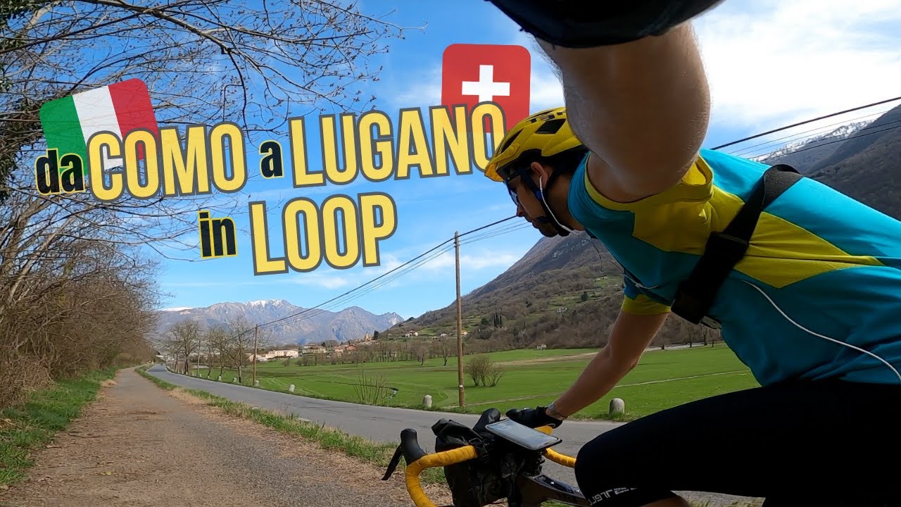 COMO - MENAGGIO - LUGANO in BICI - 95 km fra ITALIA E SVIZZERA