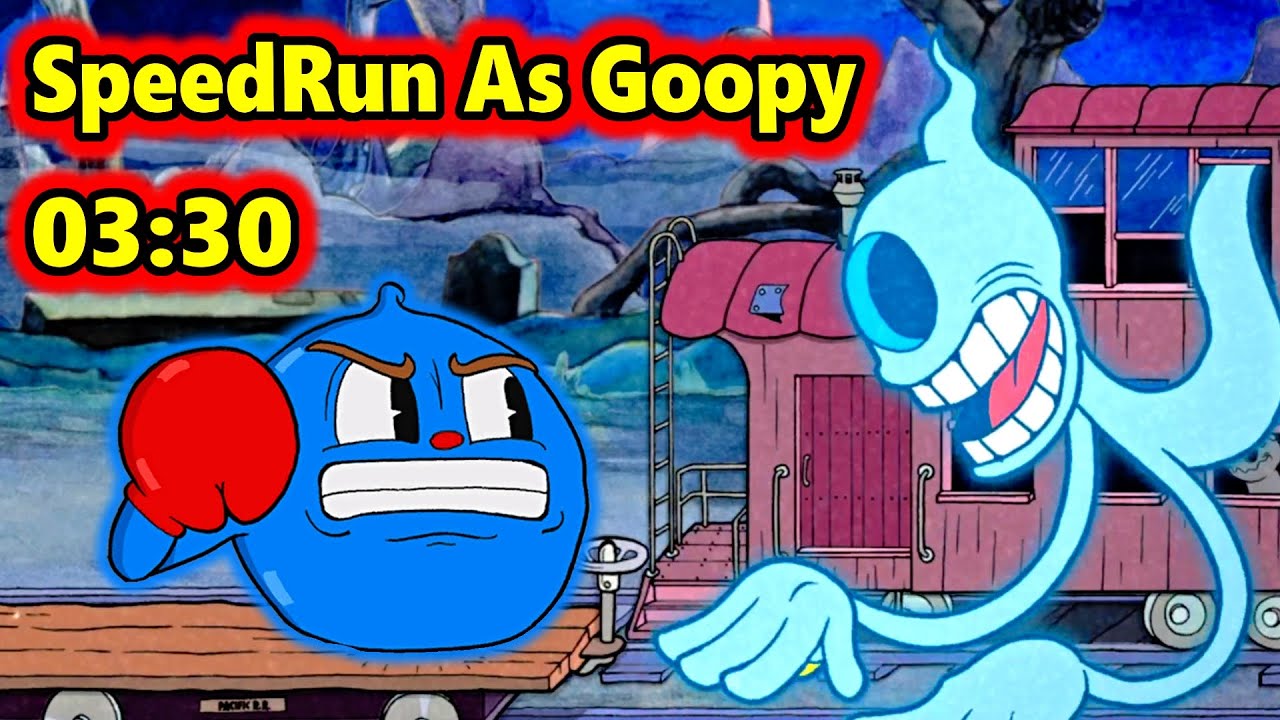 Cuphead - Goopy Speedrun против всех боссов (играбельный мод)