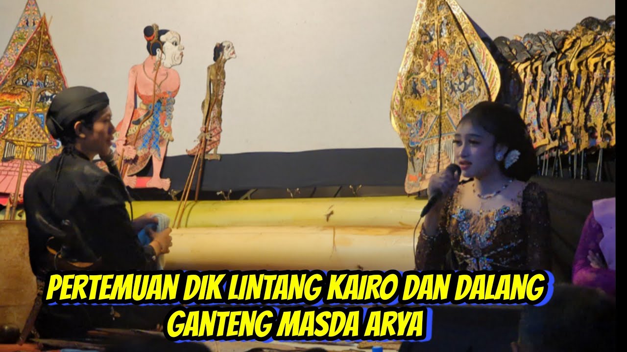 Pertemuan Dik lintang Kairo dan Dalang ganteng masda Arya 😍
