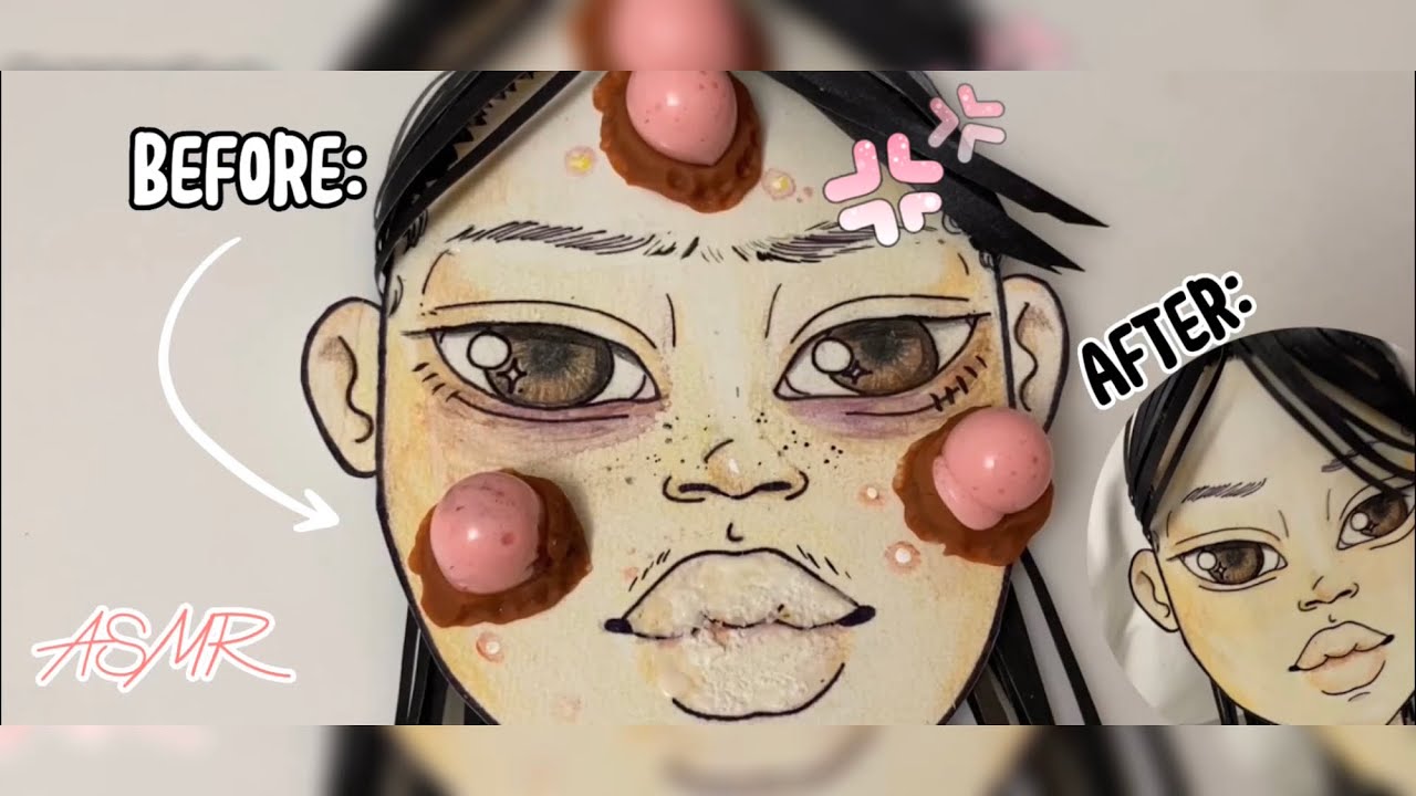ASMR Skin Care on Paper Doll | FunBlindBag