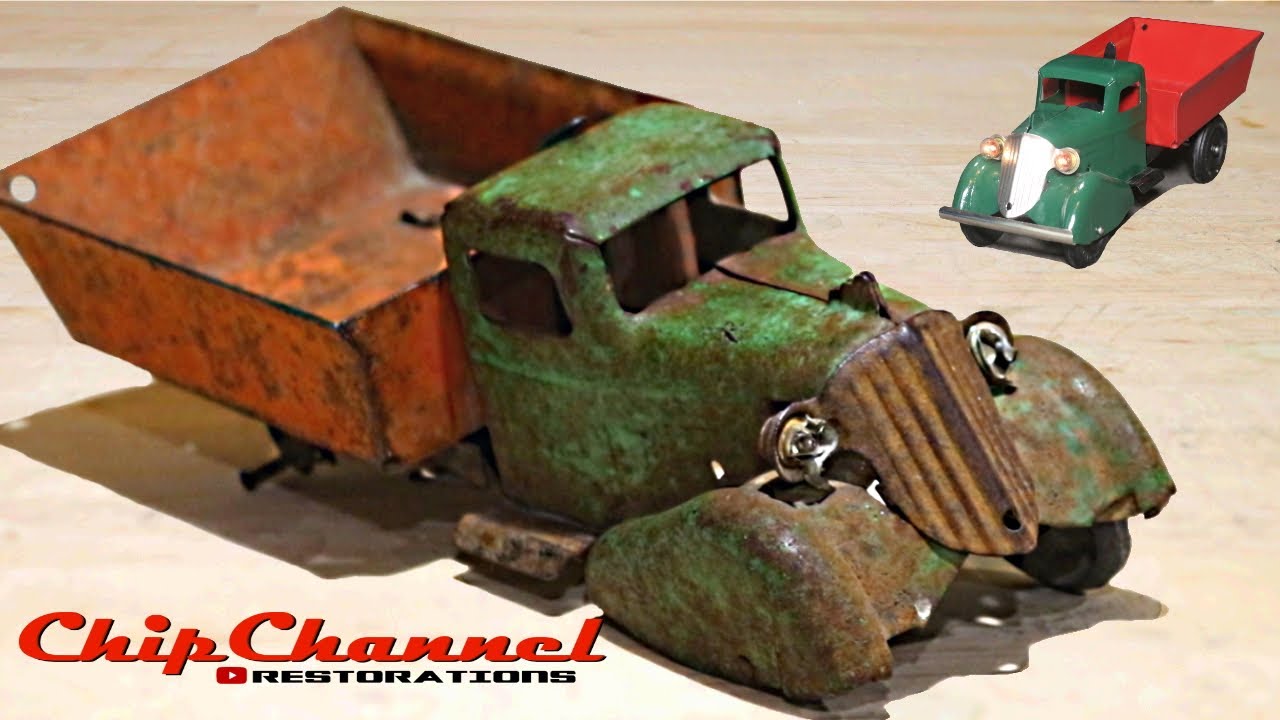 1930's Wyandotte Lighted Dump Truck Restoration Time Lapse