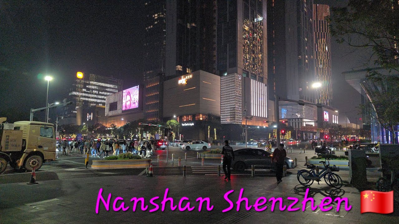 [4K60fps]Shenzhen : Night walk in dynamic Nanshan District