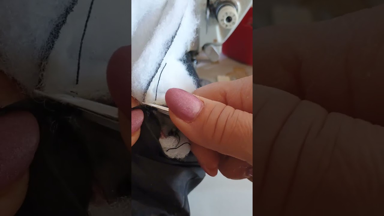 accorciare manica giubotto imbottito