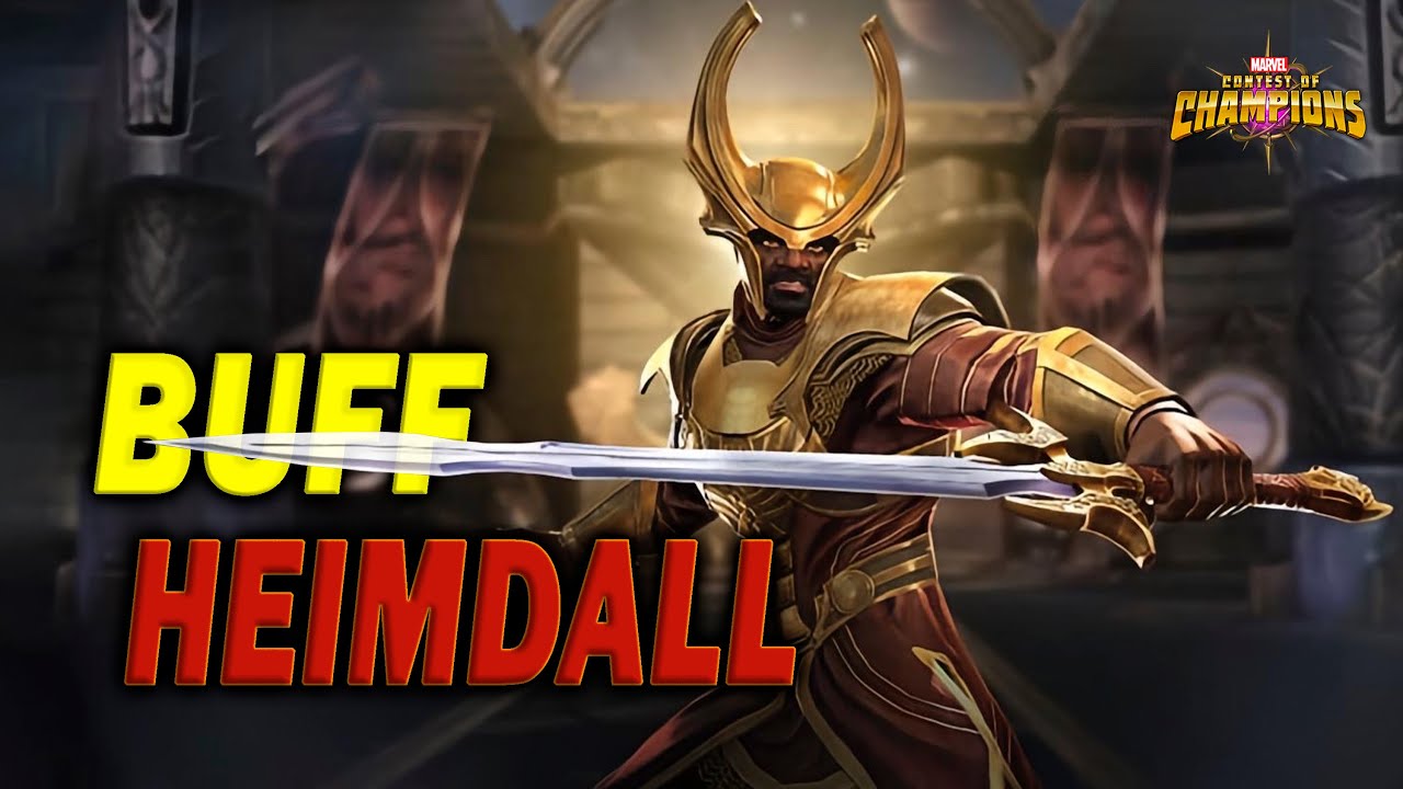 BUFF Heimdall Comparación Antes Y Después Del Buff | Mejoras Persistentes | MCOC Vídeo 1308