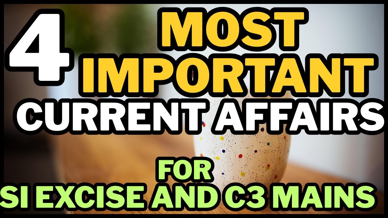 TPSC Sub Inspector of Excise Exam | Most Important Current Affairs l #tpsccombined | #tpsc #jrbt