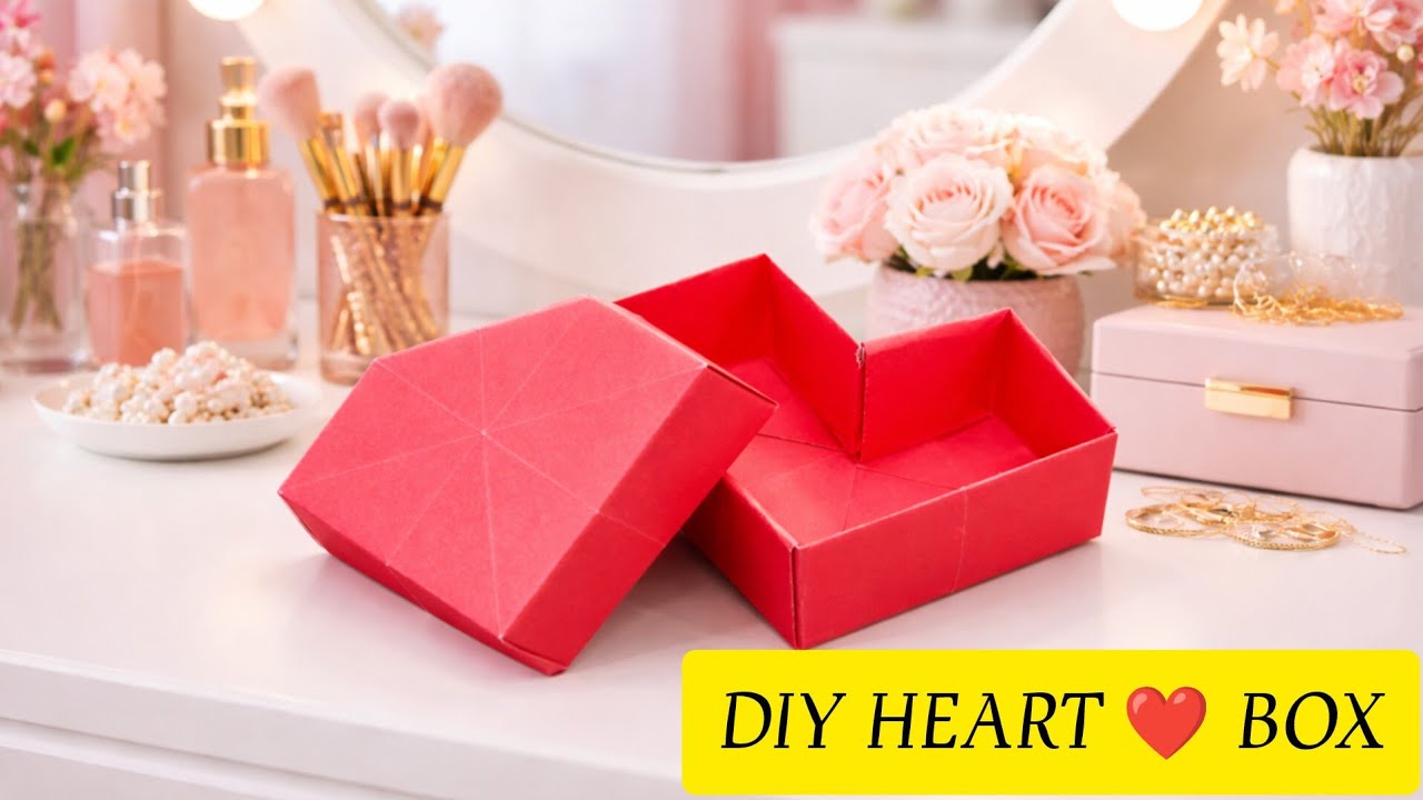 DIY Origami Heart Box | Paper Gift Box for Valentine & Special Occasions