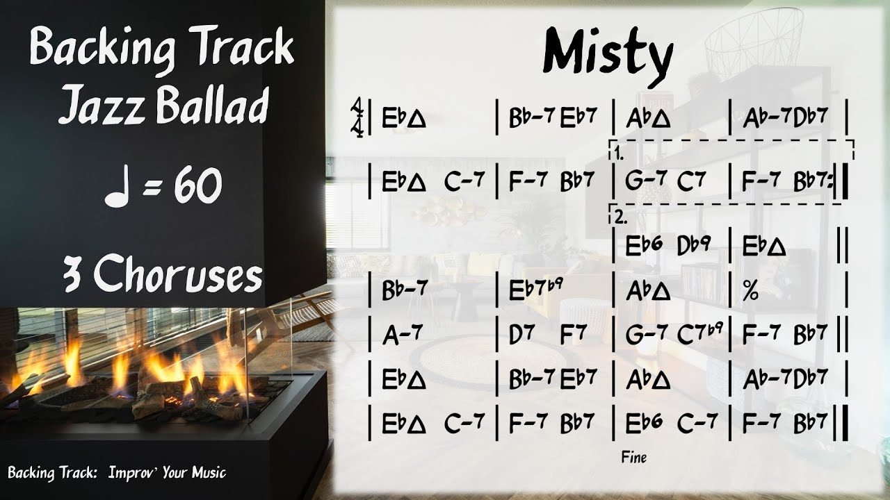 Misty (60 BPM) - Backing Track