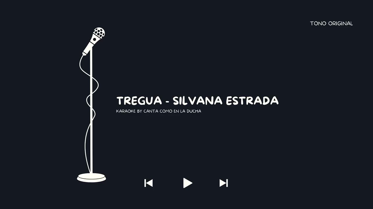 Tregua - Silvana Estrada | Karaoke Instrumental/Letra | Canta Cómo En La Ducha