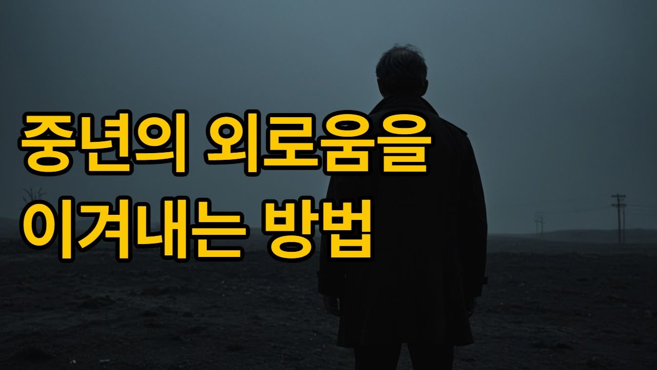 중년이 되니 친구도 없고 외로워요