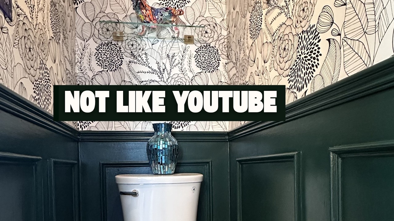 Not Like YouTube… Our Wallpaper Reality Bathroom Remodel Finale