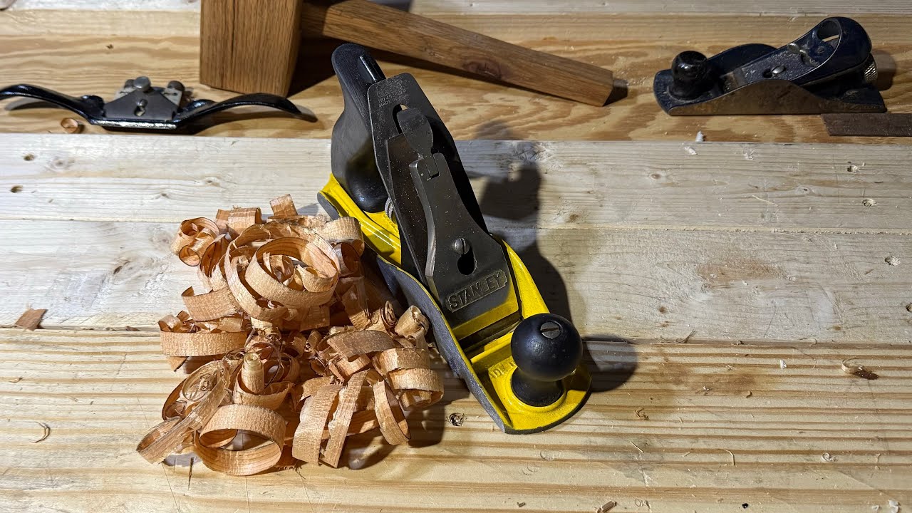 Scrub Plane ASMR &bull; Heavy Wood Shavings with a Converted Stanley Plane