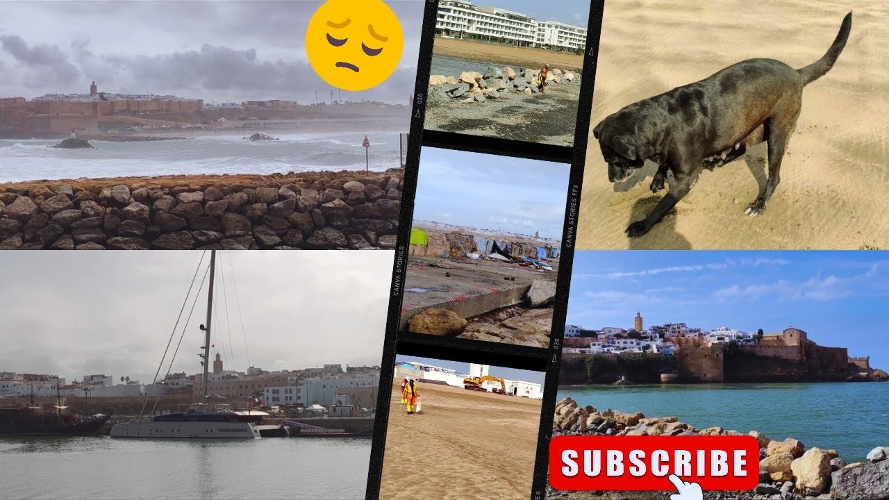 ⭕عاصفة و أمواج قوية تضرب سواحل سلا😱🌊🛶⚓