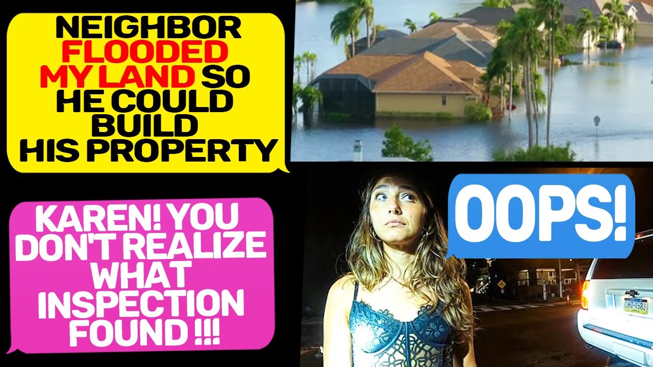 My neighbor Karen decided to flood my land! Karen, I Am the Owner of This land r/MC