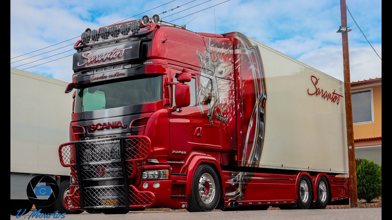 Scania R999 Sarantos V8 Loud Pipe Sound & Smoke