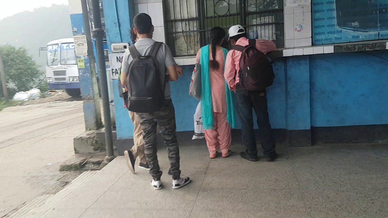 धर्मशाला बस स्टैंड हिमाचल प्रदेश भारत Dharmshala bus stand Himachal Pradesh India