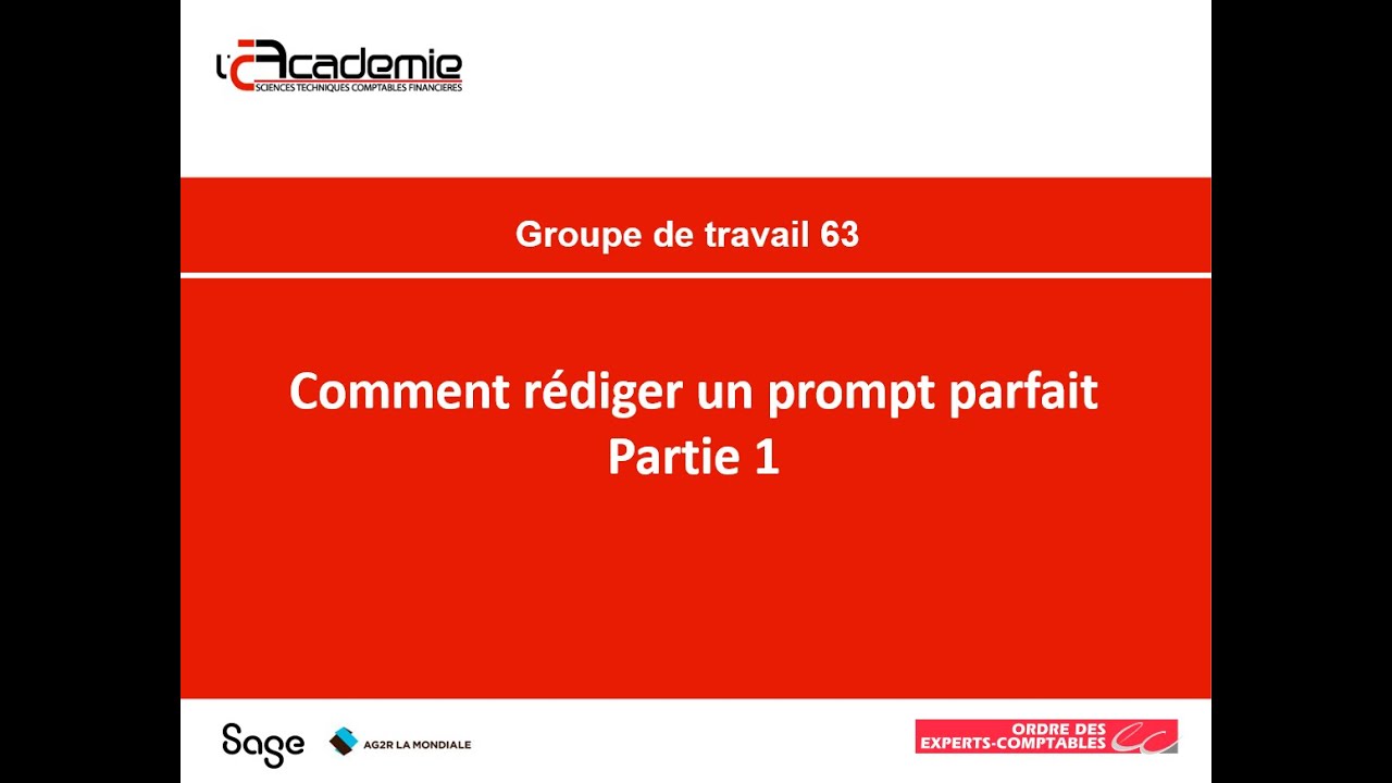 GT63    Rédiger un Prompt parfait   Part 01