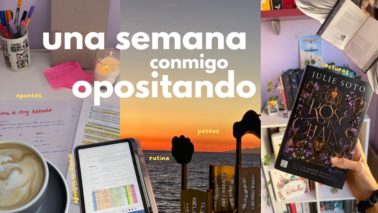 Mi vida con oposiciones ✨ organización y hábitos reales