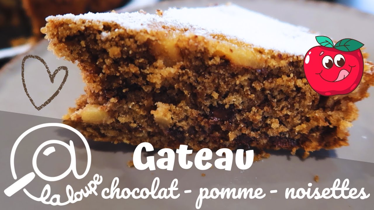 GATEAU AUX POMMES CHOCOLAT ET NOISETTES #239