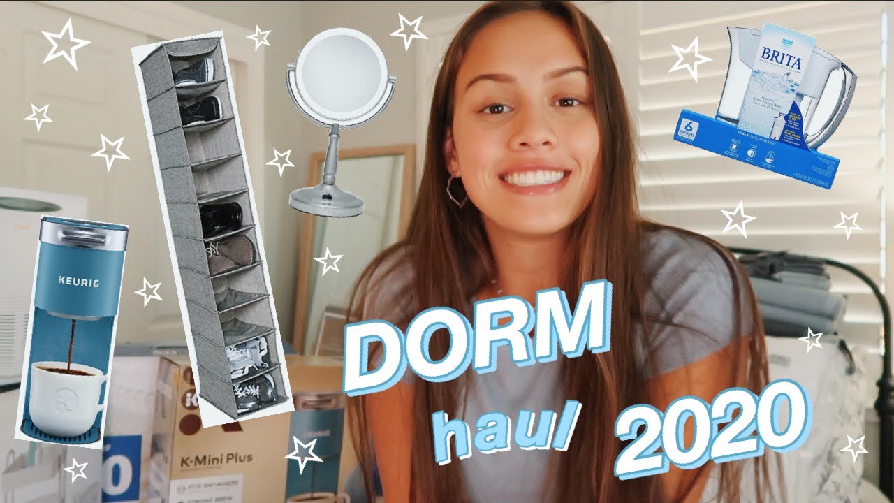 HUGE college DORM ROOM haul 2020 *essentials*