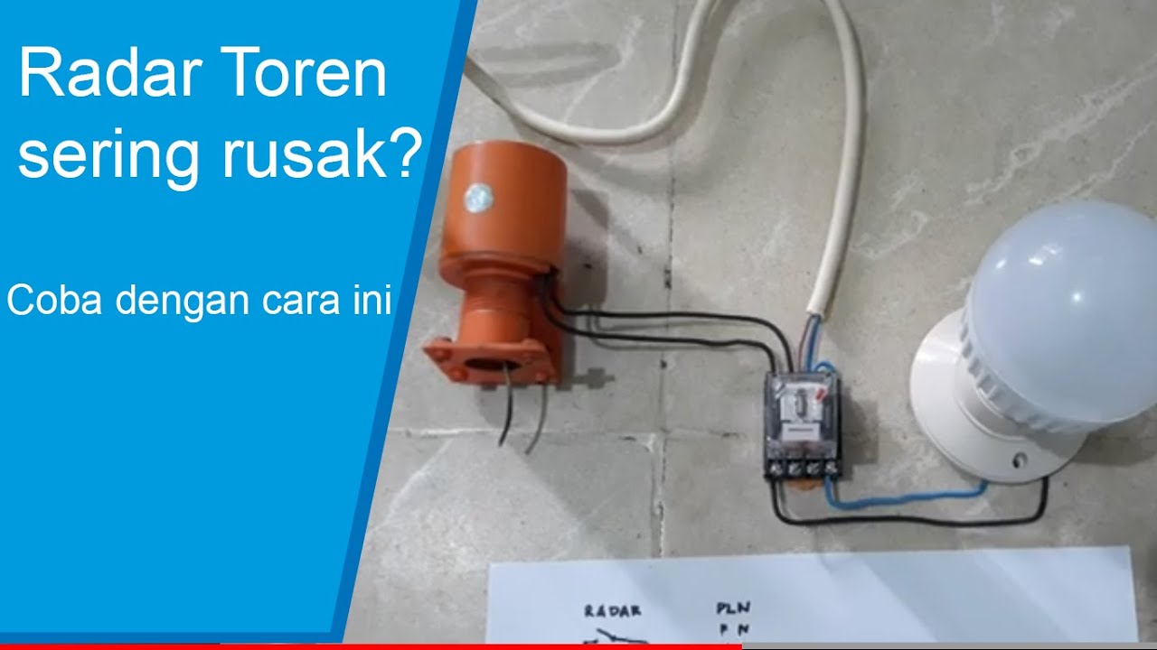 Cara agar radar pompa toren awet tahan lama menggunakan relay MK2P-N