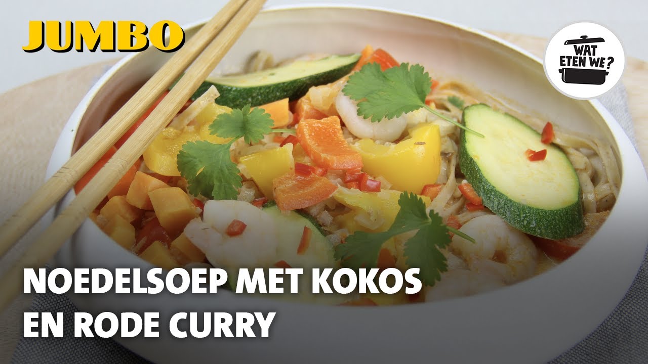 Wat eten we? Noedelsoep met kokos curry