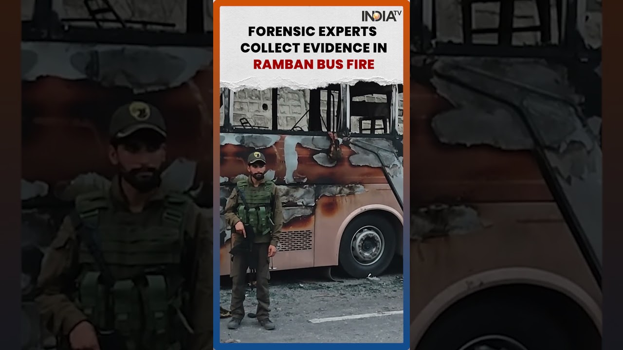Ramban Bus Fire Investigation Intensifies, Forensic Experts Gather Evidence #shorts #rambanbusfire