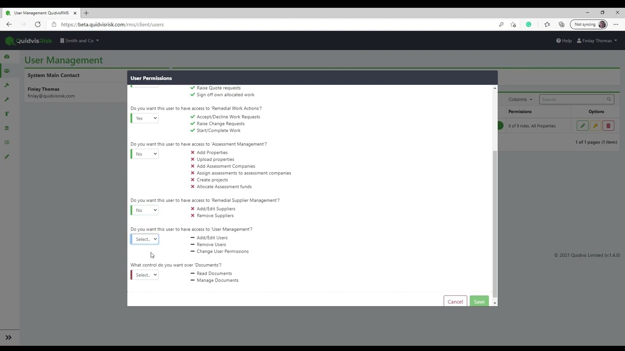 How to add users and set permissions