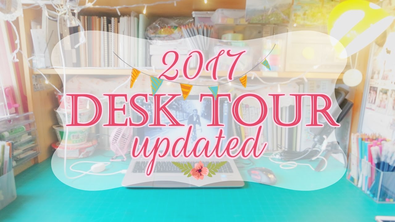 Sharing／Desk Tour 2017-Updated♥MUJI收納狂～愈來愈喜歡自己的桌子！！
