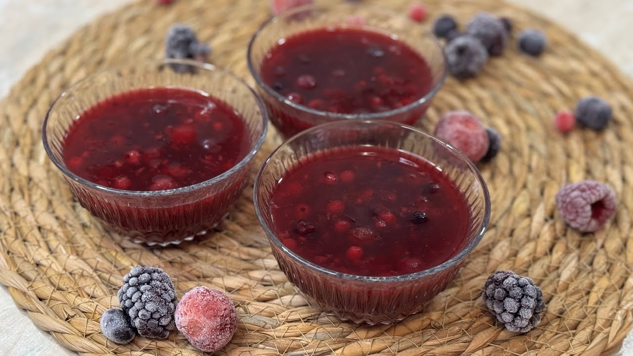 Voćni KOMPOT sa pudingom - gotov za 10 minuta