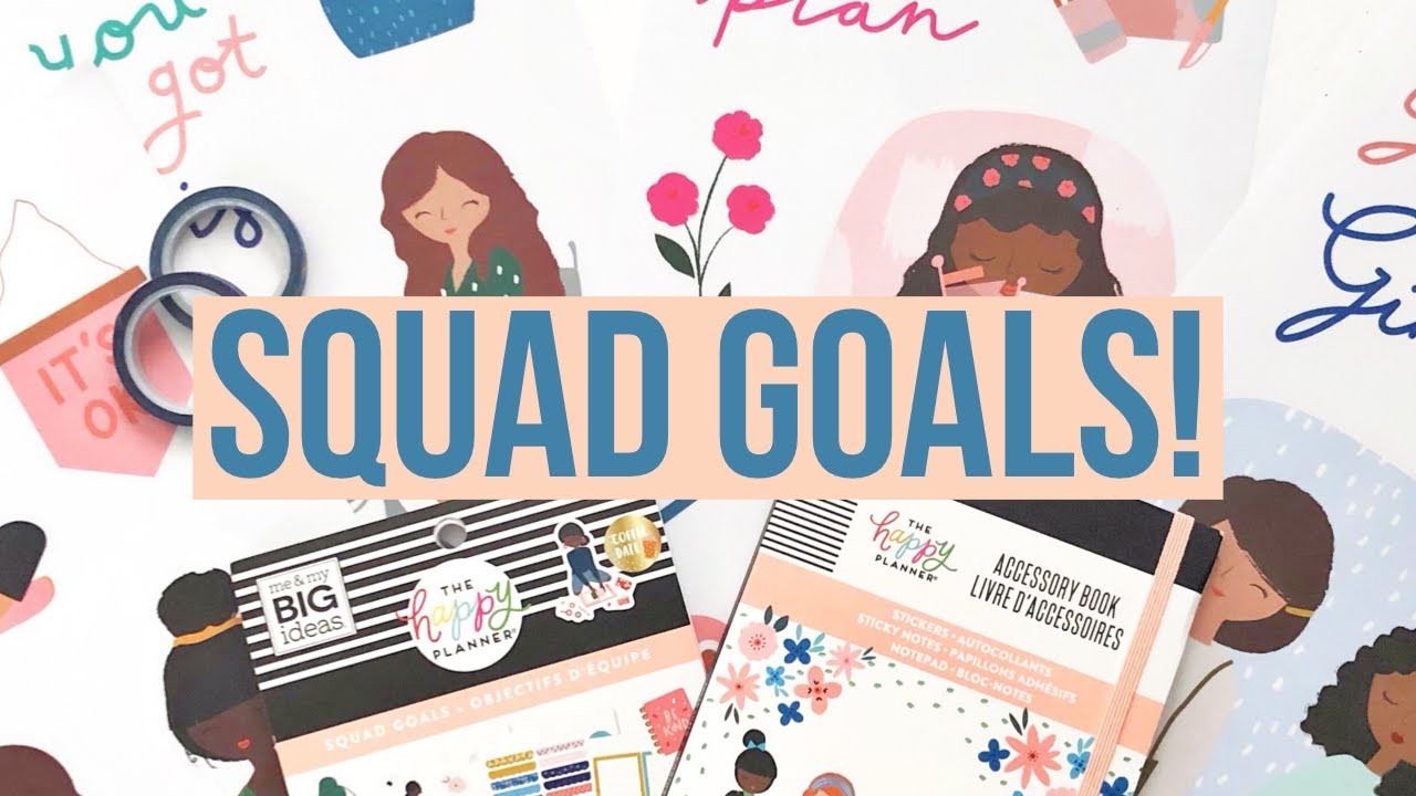 NEW Happy Planner Squad Goals Flip Through // Sticker Book, Accessory Book, Mambi Sticks and Washi