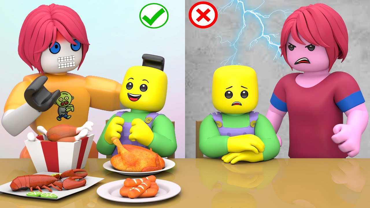 ROBLOX Brookhaven 🏡RP: Madrastra Robot Vs. Madre Biológica | Roblox Español