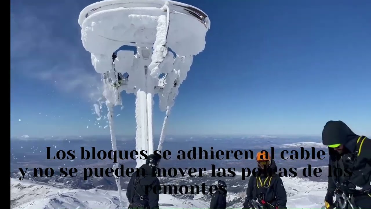 Desbloqueo de remontes en Sierra Nevada por hielo