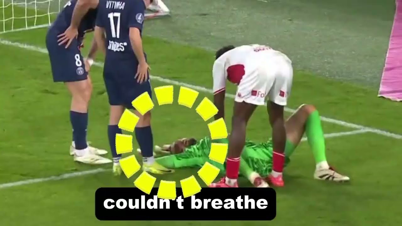 Gianluigi Donnarumma FACE INJURY vs Monaco | Donnarumma nearly DIED