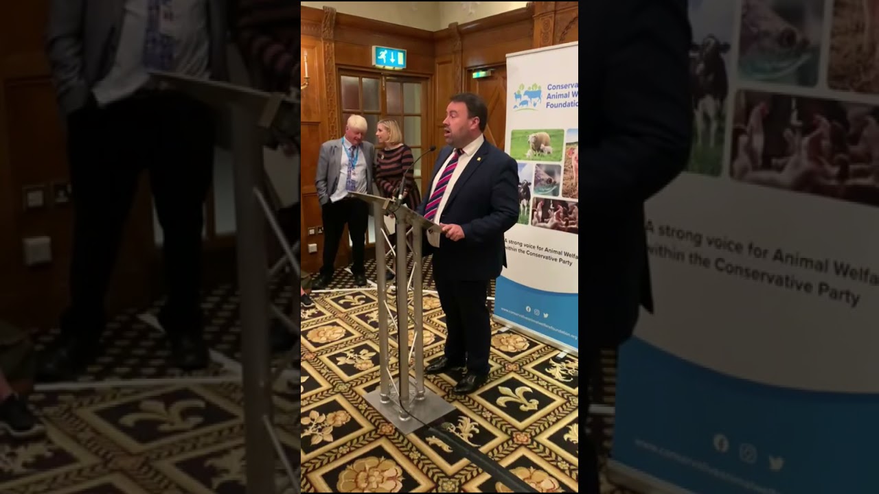 Chris Loder MP speaks at the CAWF fringe event at CPC21