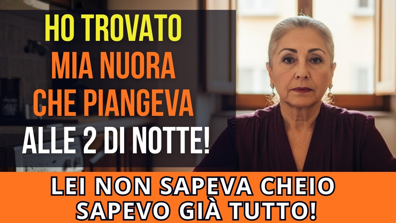 Mia NUORA piangeva in bagno alle 2 di notte… Quello che mi ha detto su mio figlio mi ha distrutta