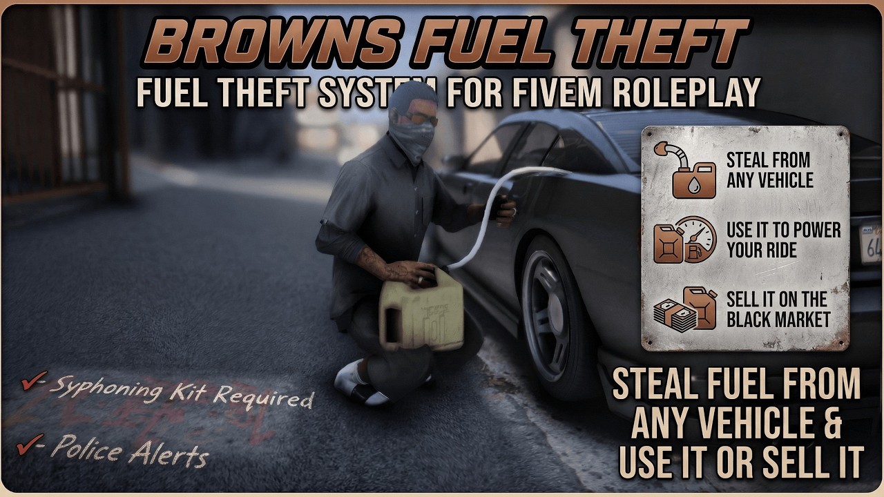 [FREE] Browns Fuel Theft (FiveM Script)