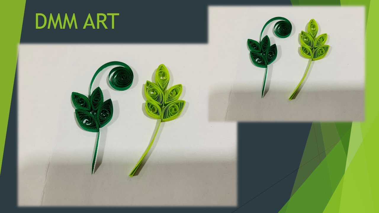 Paper Quilling Leaves Styles/ How to make Quilled Leaf