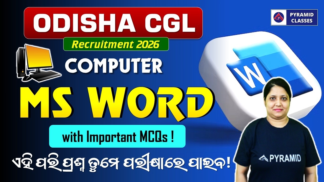 ossc cgl computer class | ossc cgl ms word | pyramid classes