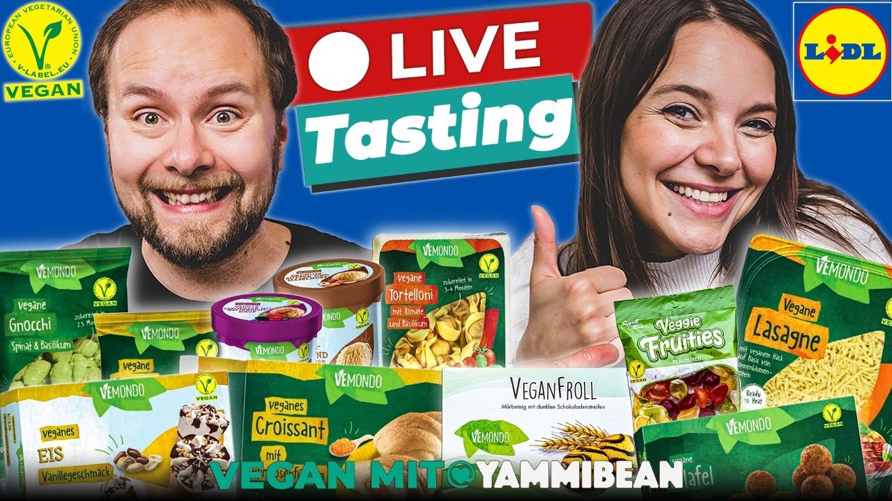 🔴 LIVE: Neue vegane (Aktions-) Produkte von Lidl