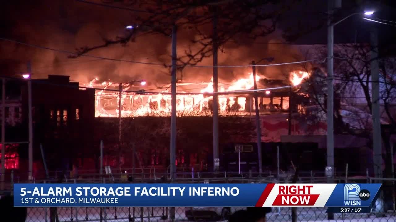Firefighters battle Milwaukee U-Haul 5-alarm fire for over 13 hours