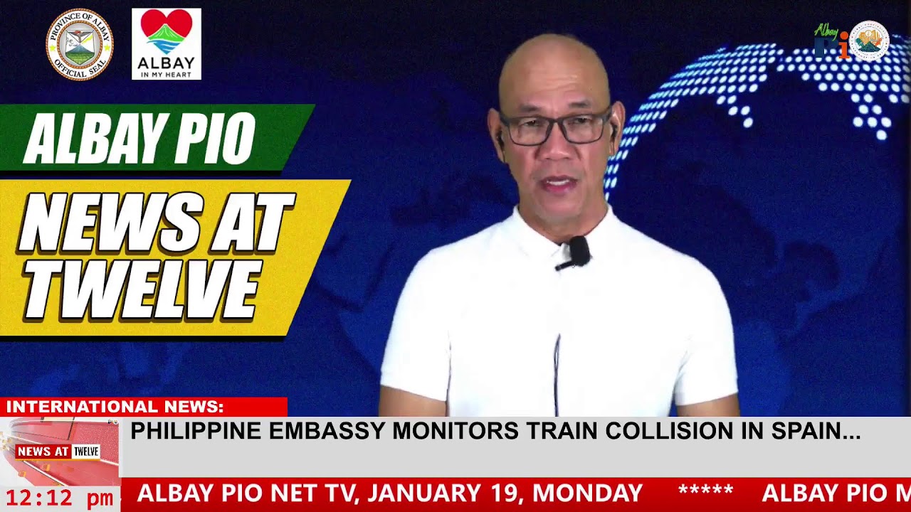 WATCH: Albay PIO News at Twelve,  January 21, 2026