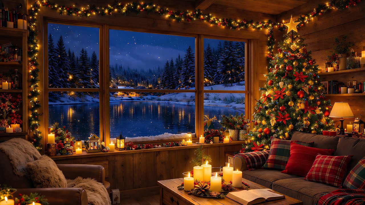Relaxing christmas background jazz music 2026
