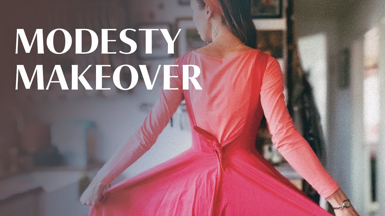 Building a modest wardrobe with what you already own | modesty makeover with immodest clothing
